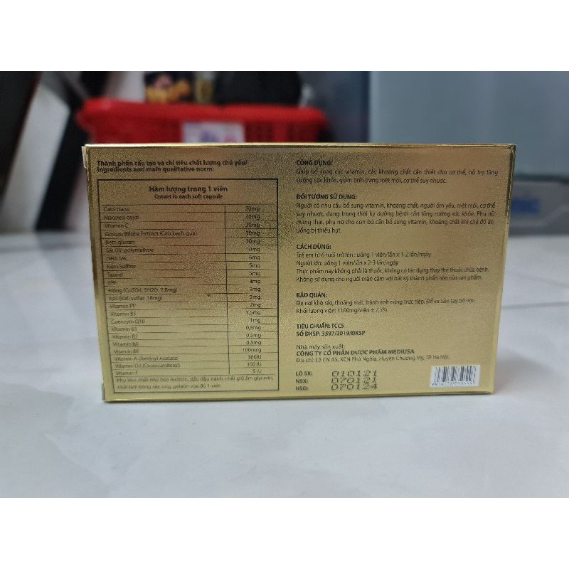 Viên Bồi Bổ Cơ Thể PHARVITA PLUS G2- Hộp 2 Vỉ x 15 Viên