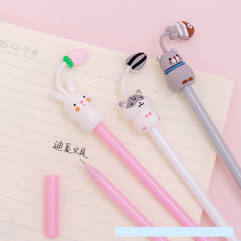 Bút gel mực đen cute nhiều mẫu