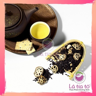 TRÀ GẠO LỨT CỦ SEN 500GR - LÁ TÍA TÔ