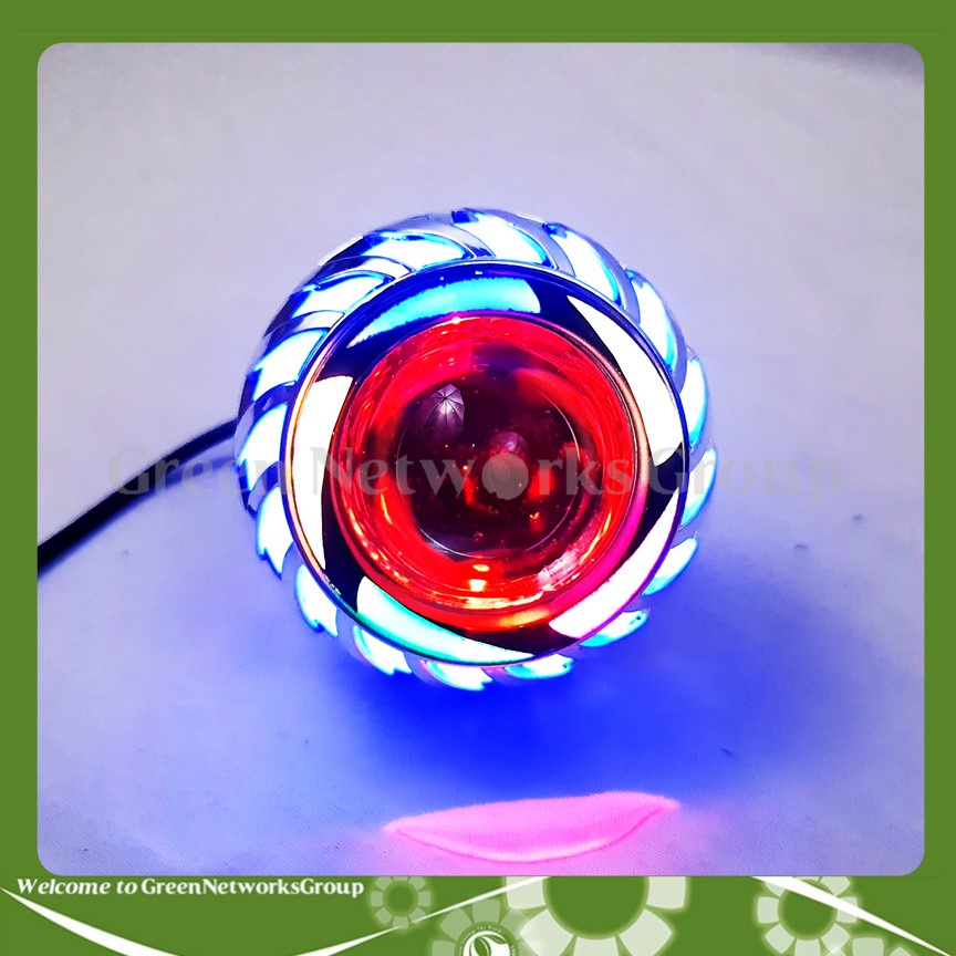 Đèn pha Led bi cầu lốc xoáy 7 màu Greennetworks