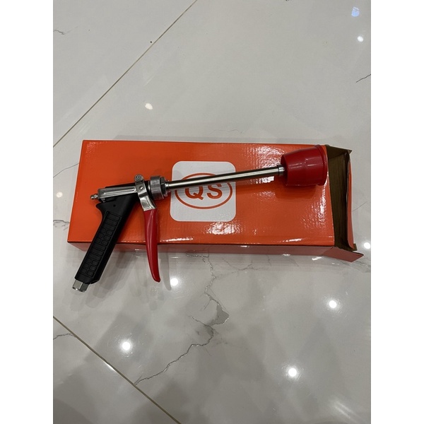 SÚNG LOA ĐỎ QS SÚNG NHỌN NGẮN MẶT INOX VÀ MẶT TY SỨ SÚNG XỊT RỬA XE 32CM TƯỚI CÂY CAO CẤP HÀNG LOẠI 1 ĐÀI LOAN