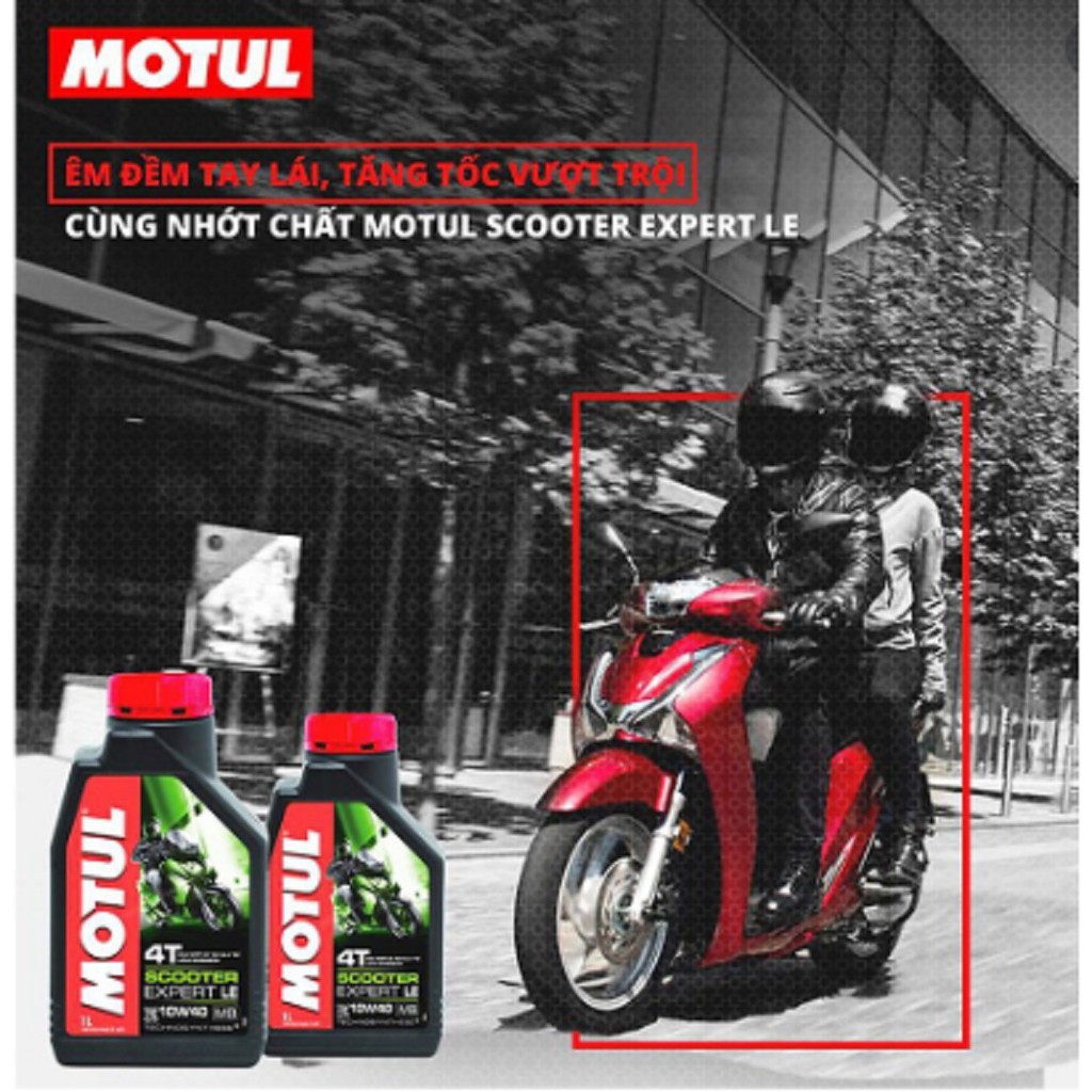 Nhớt Motul xe tay ga Scooter Expert LE 10W40 800ml