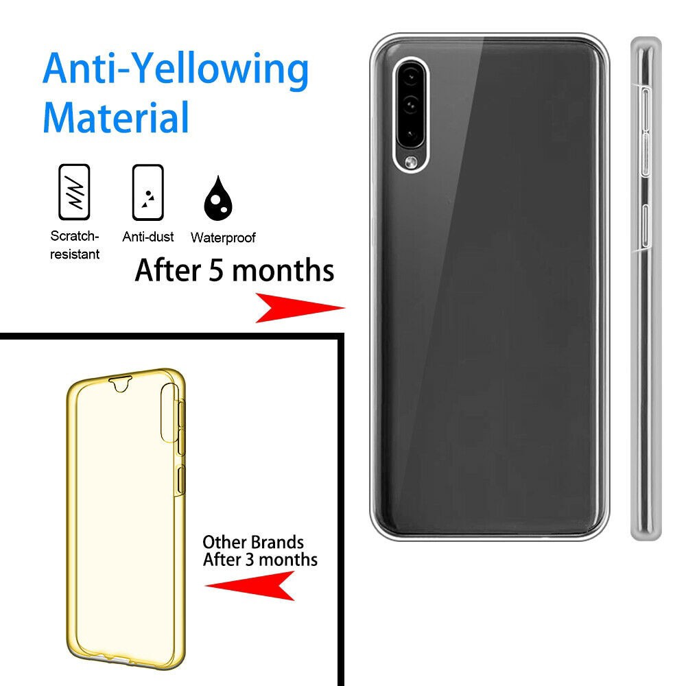 Ốp điện thoại trong suốt bảo vệ 2 mặt cho Samsung GalaxyA70 A60 A50 A50s A30s A20s A10s A80 A40 A30 A20 A10 M30 M20 M10