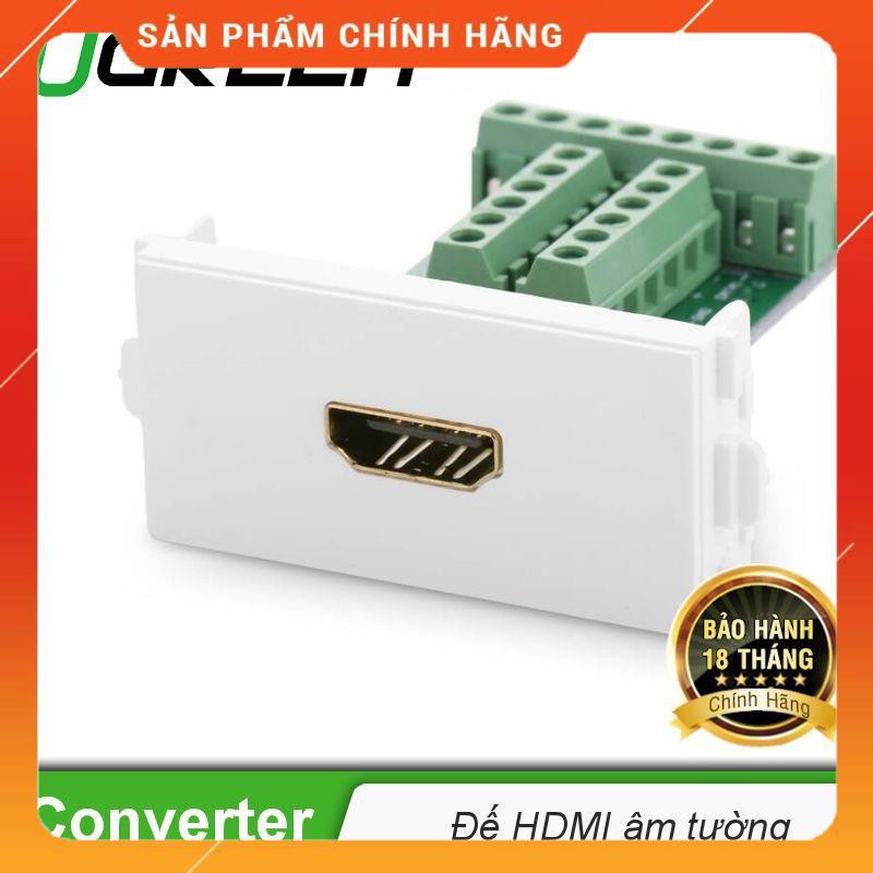 Nhân HDMI 1.4 lắp mặt ốp tường cao cấp không cần hàn UGREEN 20315 dailyphukien