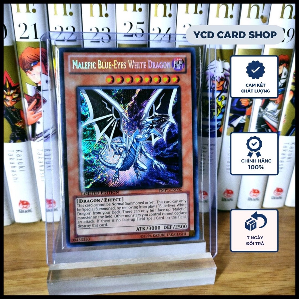 Thẻ bài yugioh Chính Hãng Malefic Blue-Eyes White Dragon – Secret Rare