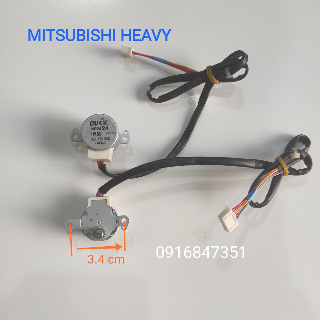 Motor cánh vẫy đảo gió điều hoà - mô tơ máy lạnh các hãng Toshiba Mitsubishi Midea LG Hitachi Gree Galanz