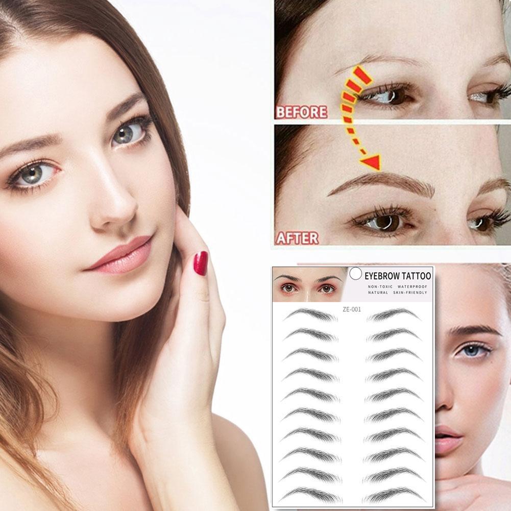 [Hàng mới về] Miếng Dán Giả Hình Xăm Lông Mày Không Thấm Nước Lâu Trôi G7F2