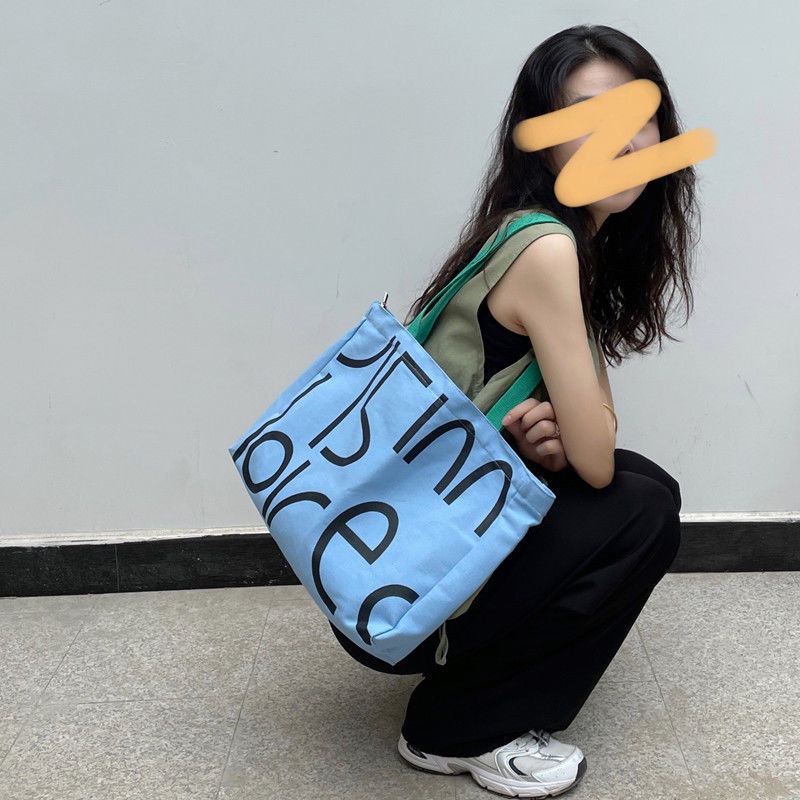 Túi Xách Canvas Cỡ Lớn Thời Trang Mùa Hè Cho Nữ 2021