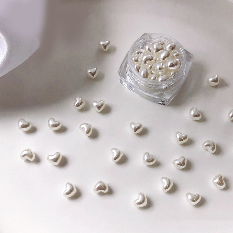 Hộp Hạt Ngọc Trai Trang Trí Móng Tay Nghệ Thuật