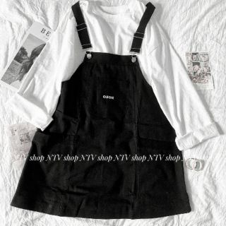 Yếm Váy Kaki Màu Đen