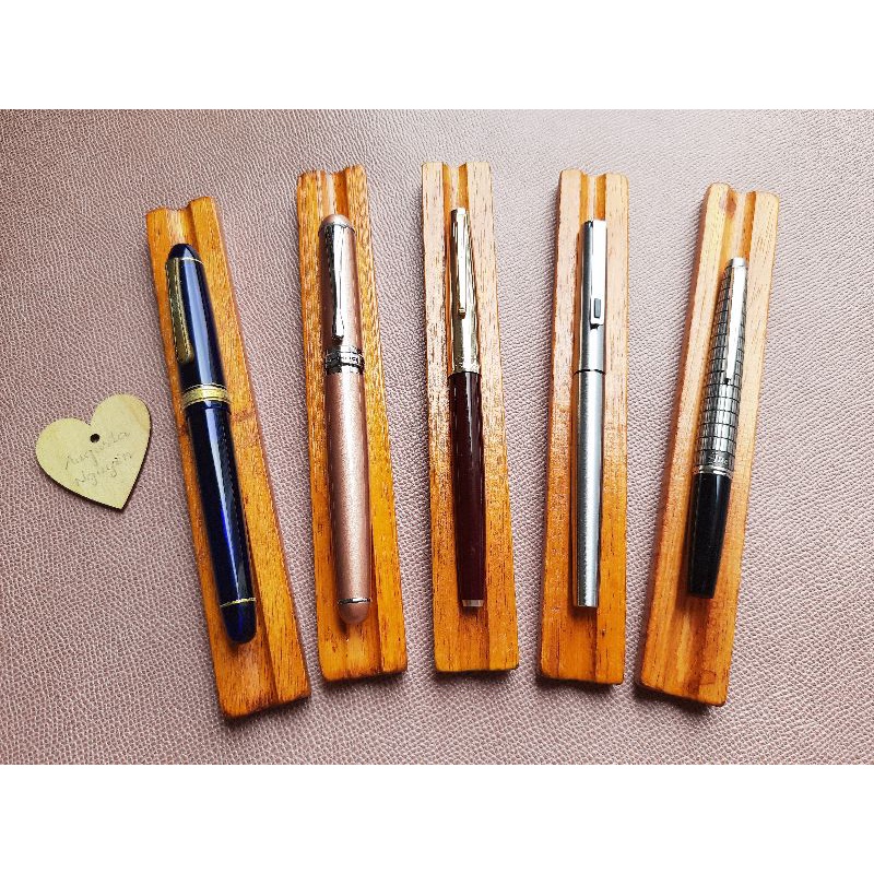 Khay gỗ đựng 1 bút