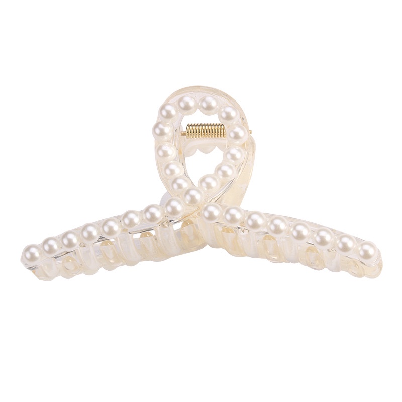 Kẹp Tóc Càng Cua Đính Ngọc Trai Lớn Sang Trọng Thời Trang Cho Nữ 2022