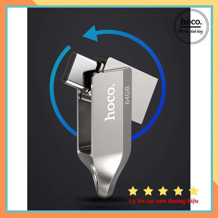 USB 2 Đầu ( USB + TYPE-C ) 3.0 Hợp Kim Kẽm 16/32/64GB Tích Hợp Hoco UD8/ Hoco UD10 - Chính Hãng | BigBuy360 - bigbuy360.vn
