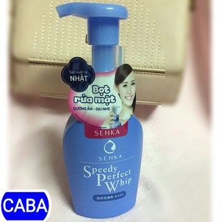 Bọt rửa mặt dưỡng ẩm dịu nhẹ Senka Speedy Perfect Whip 150ml cho mọi loại da (Code 14841)