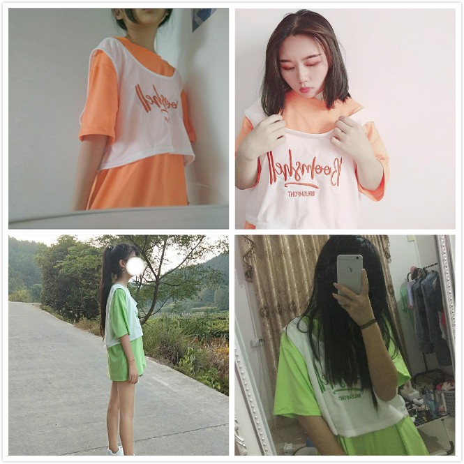 Set Áo Thun Ngắn Tay + Áo Khoác Sát Nách Thời Trang Dành Cho Nữ