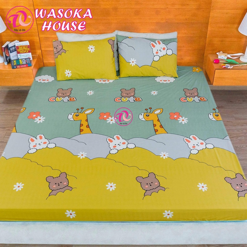 Ga chống thấm Goodmama cao cấp, vải cotton mềm mát, không hầm bí, không sột soạt, chống thấm tuyệt đối, độ bền cao