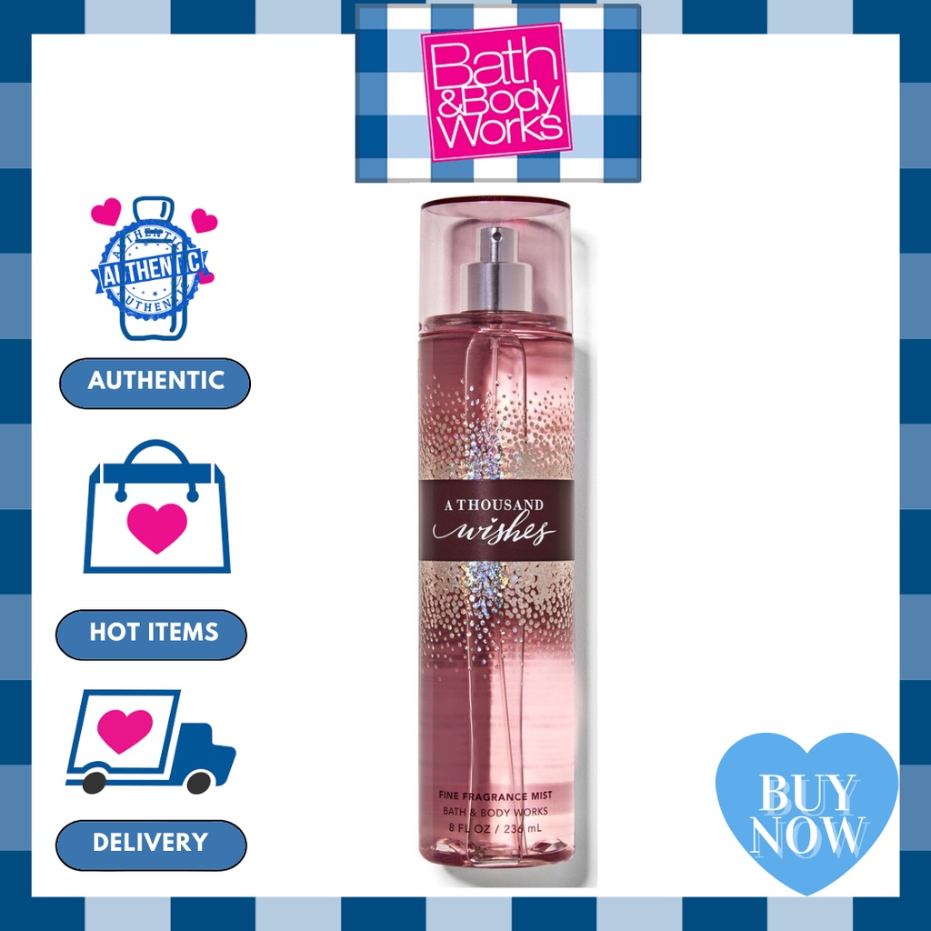 Xịt thơm toàn thân A Thousand Wishes Bath &amp; Body Works Body Mist (236ml)