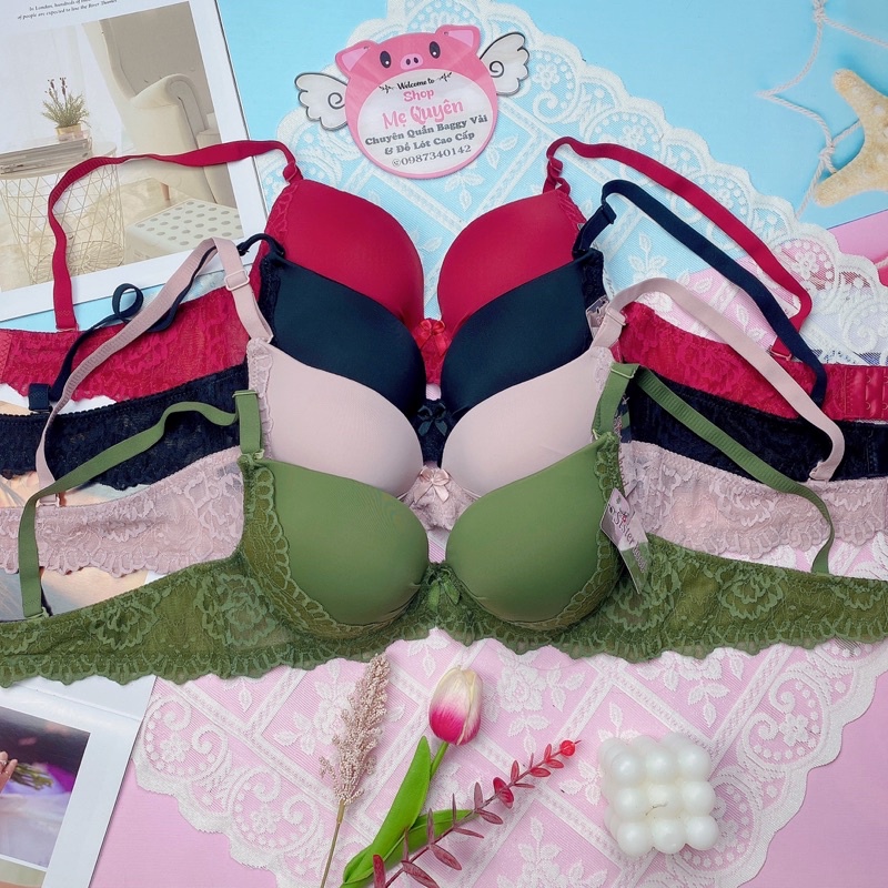 Áo ngực Thái Lan , áo lót nữ đệm dày siêu nâng 5cm không gọng cao cấp