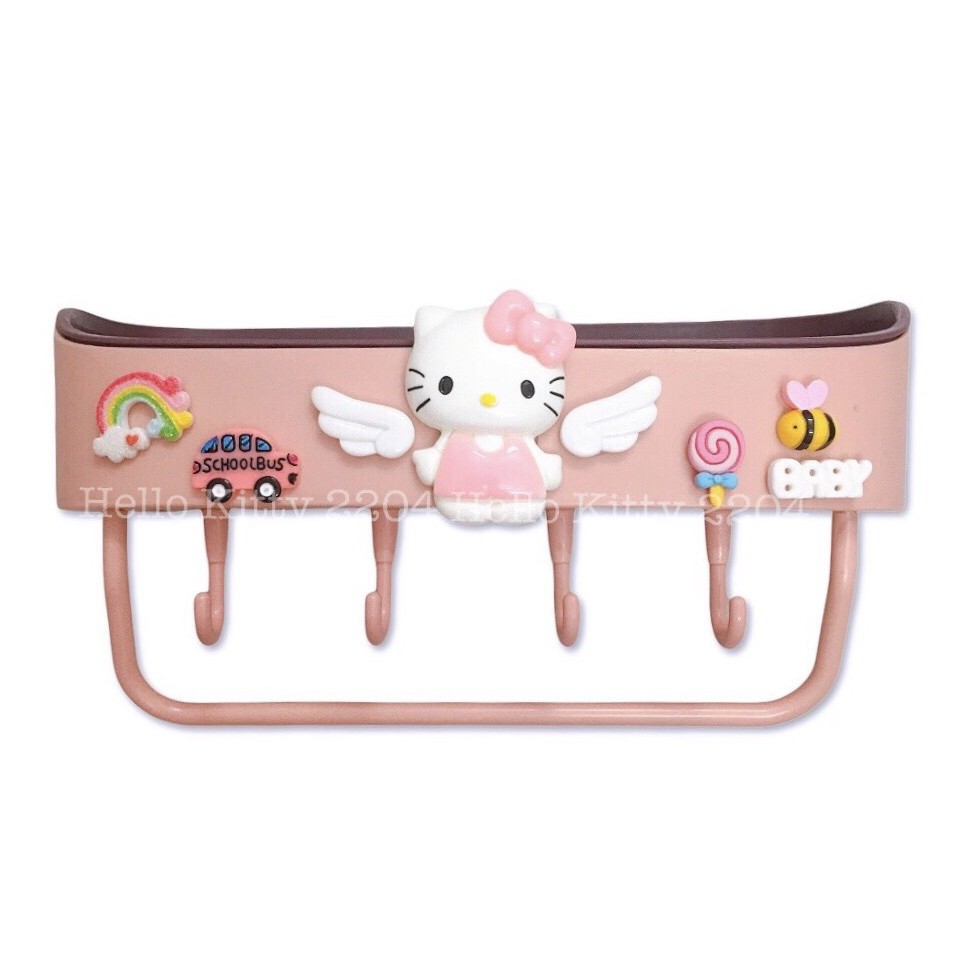 [HÀNG MỚI VỀ] Kệ để đồ phòng tắm dán cực chắc tiện lợi Hello Kitty