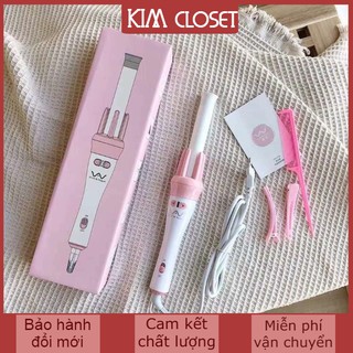 {HÀNG LOẠI 1 CÓ BẢO HÀNH} Máy uốn tóc xoăn xoay 360 tự động Vivido & vogua Hàn Quốc (tặng kèm kẹp tóc siêu xinh)