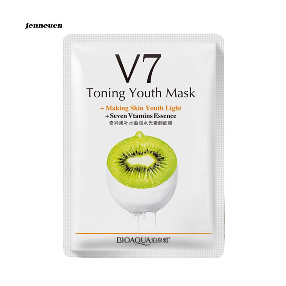 [Hàng mới về] Mặt nạ chiết xuất từ tinh chất trái cây dưỡng ẩm cấp nước chăm sóc da mặt tiện dụng'