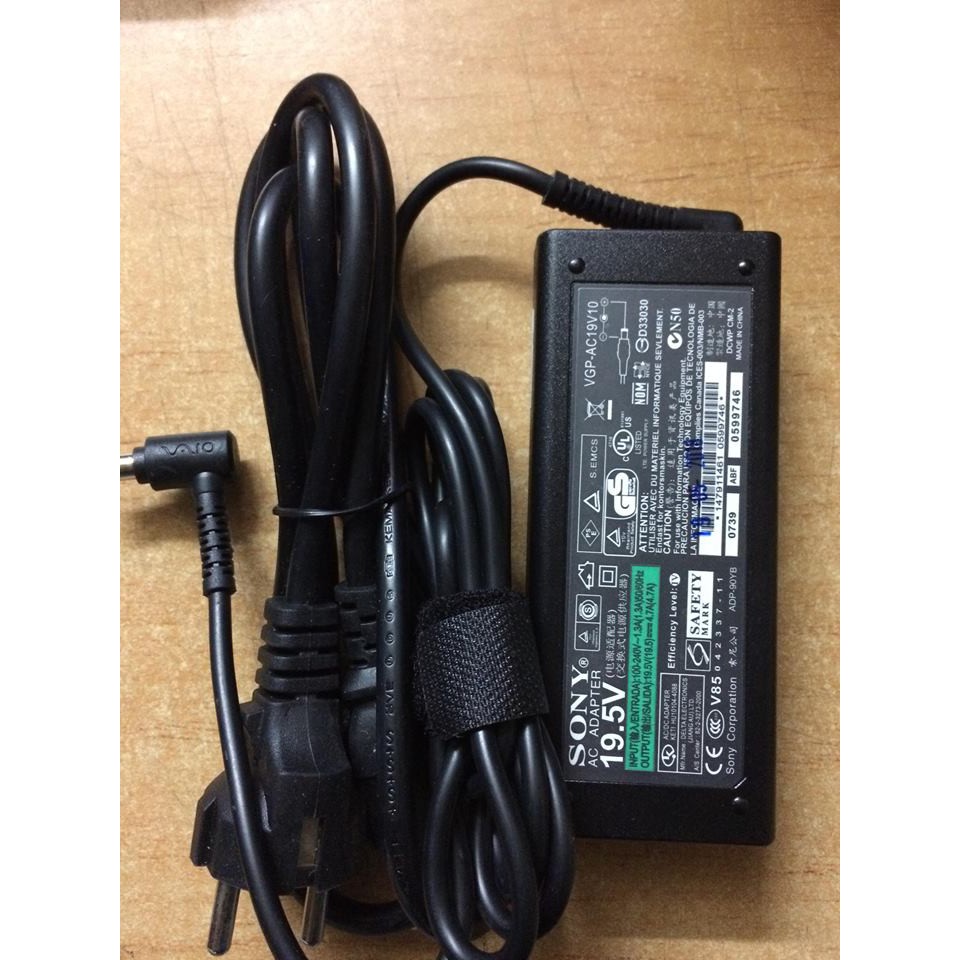 Sạc Laptop SONY 19.5v 4.7a Chân Kim - Sạc SONY 19.5v