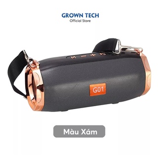 Loa bluetooth không dây GrownTech ET 805 bass mạnh vỏ thép chống nước tặng