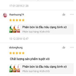 Phân bón lá Đầu trâu dạng bình xịt