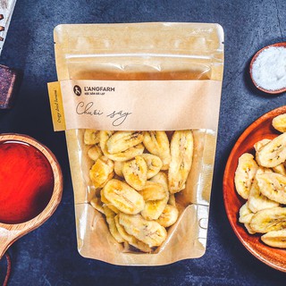 Chuối Sấy Langfarm 120g, Đặc Sản Đà Lạt, Mẫu Kraft