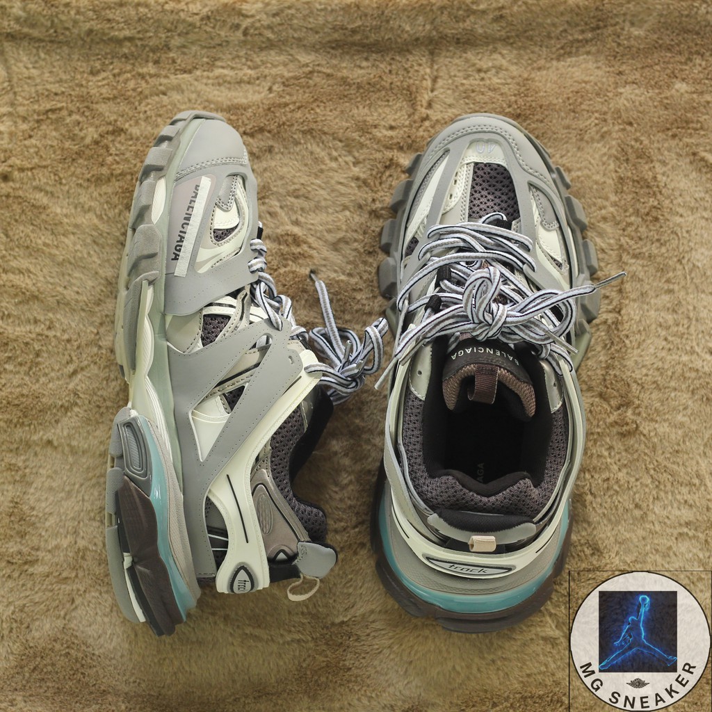 GIẦY THỂ THAO SNEAKER NAM NỮ BA LEN TRACK màu xám