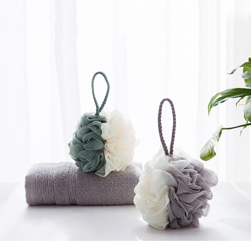 Bông tắm tròn vải lưới mềm mại cao cấp, bông tắm tạo bọt Hàn Quốc đẹp rẻ tốt 2458-THẾ GIỚI TIỆN ÍCH