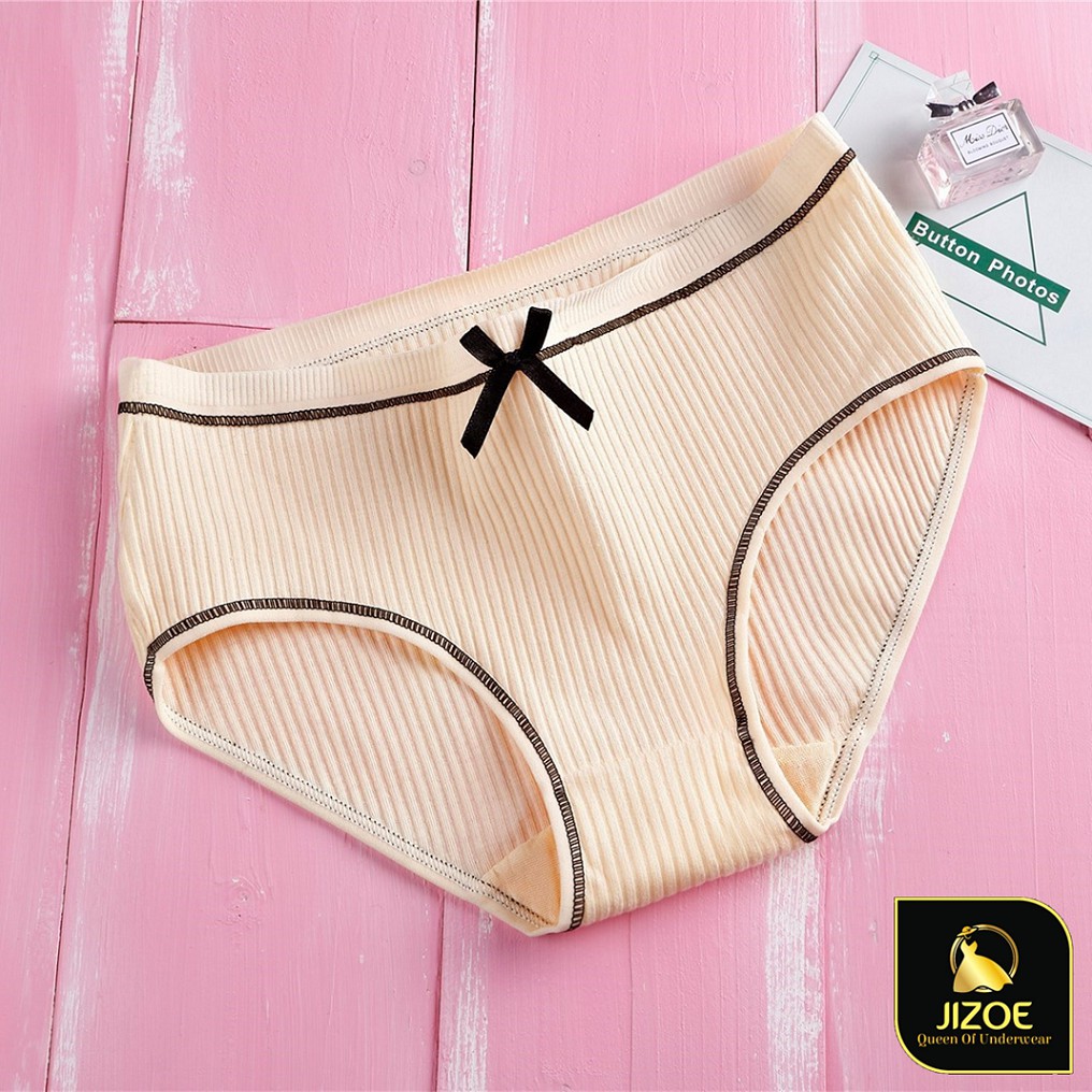 Quần lót nữ cotton tăm tre thông hơi nơ dễ thương giá rẻ đẹp thời trang QLT12