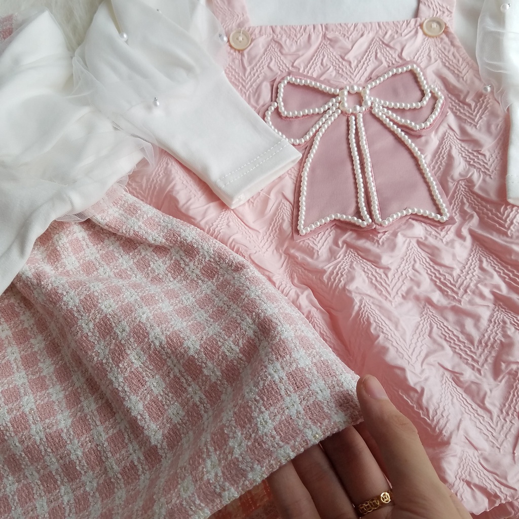 Set Yếm Váy Bé Gái