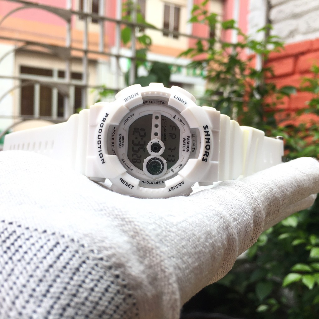 ( Mã FSS08MAY3 giảm 15% đơn hàng từ 50k ) Đồng hồ unisex thể thao điện tử SHHORS JAPAN WATCH, chống nước 3atm | BigBuy360 - bigbuy360.vn