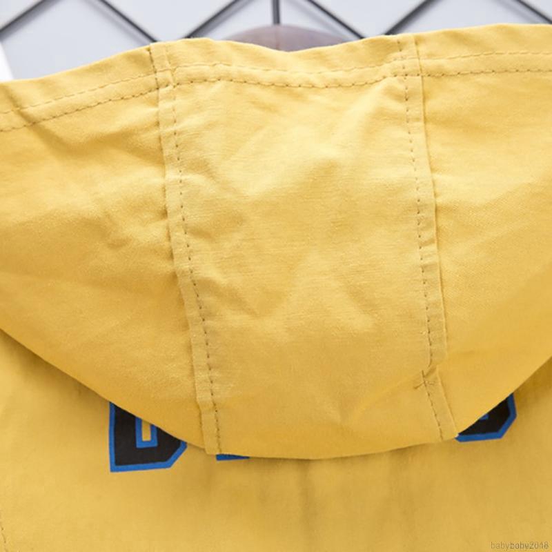 Áo khoác Hoodie có khóa kéo in chữ cho bé trai