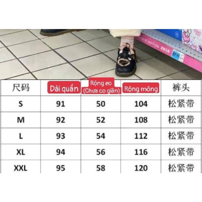 Quần Baggy Nhung Tăm Hình Gấu Phong Cách Đáng Yêu