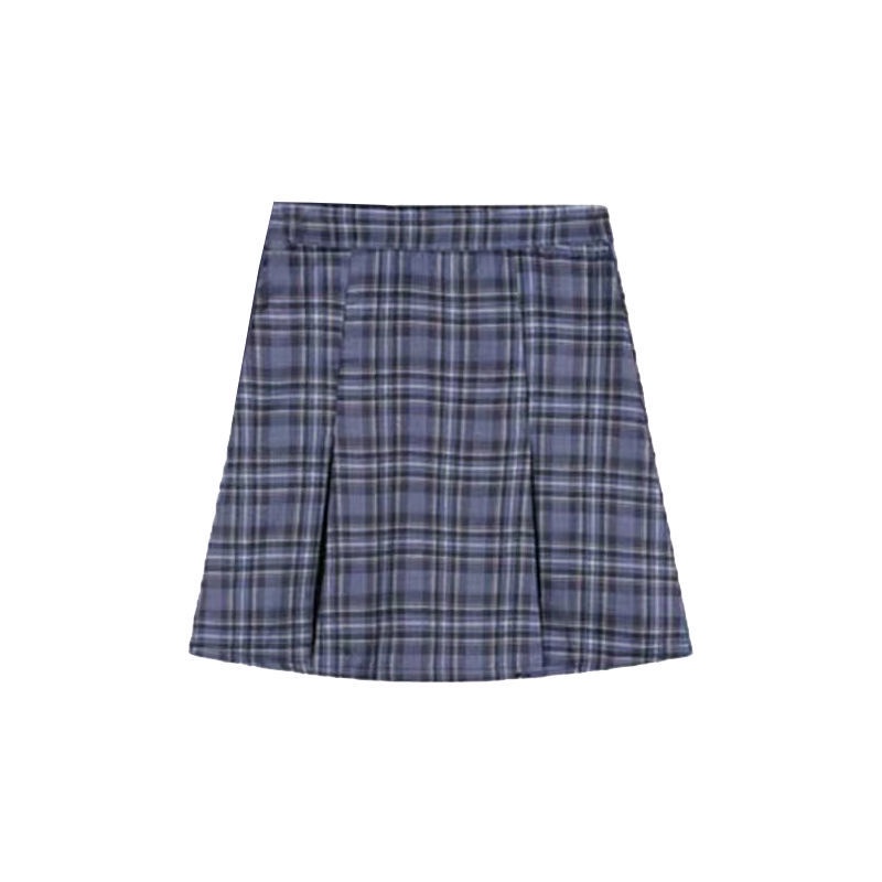 Chân Váy Chữ a Lưng Cao Họa Tiết Kẻ Ô Hàn Quốc JL-DQ-18