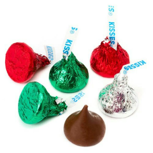 KẸO CHOCOLATE SỮA HERSHEY’S KISSES MILK CHRISTMAS 310 VIÊN - MỸ 1.47KG