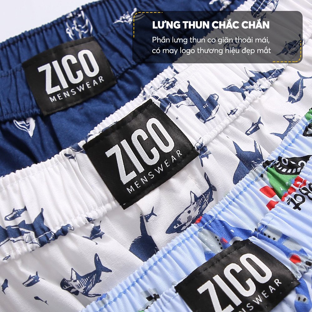 Quần đùi nam mặc nhà ZICO MENSWEAR size M từ 45-56kg