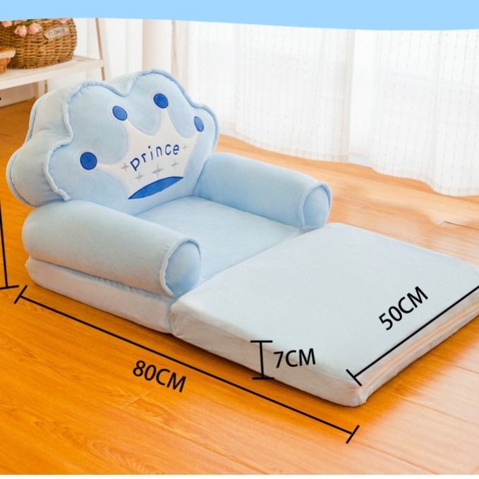 ☸❍✉Phim hoạt hình trẻ em công chúa ghế sofa nhỏ có thể gấp lại lười đệm sang trọng cho bé trai và gái quà tặng m