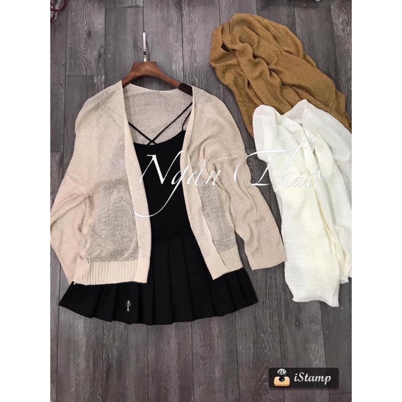 Áo khoác cardigan len mỏng siêu hot | BigBuy360 - bigbuy360.vn