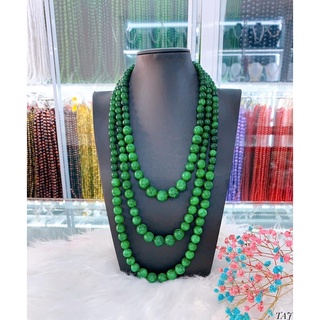 Chuỗi vòng cổ sơn thuỷ 3 tầng 8 ly