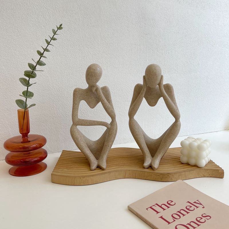 Tượng trang trí để bàn phong cách trừu tượng độc đáo nhiều kiểu dáng