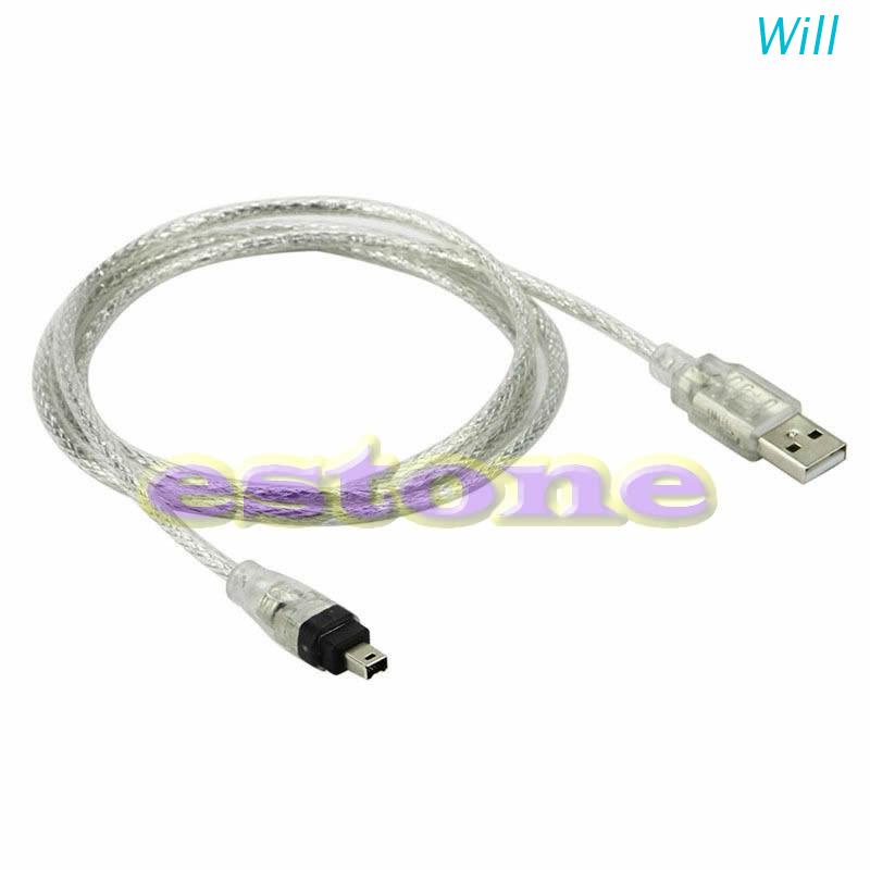 Dây Cáp Chuyển Đổi Usb Sang Firewire Ieee 1394 4 Pin 5ft