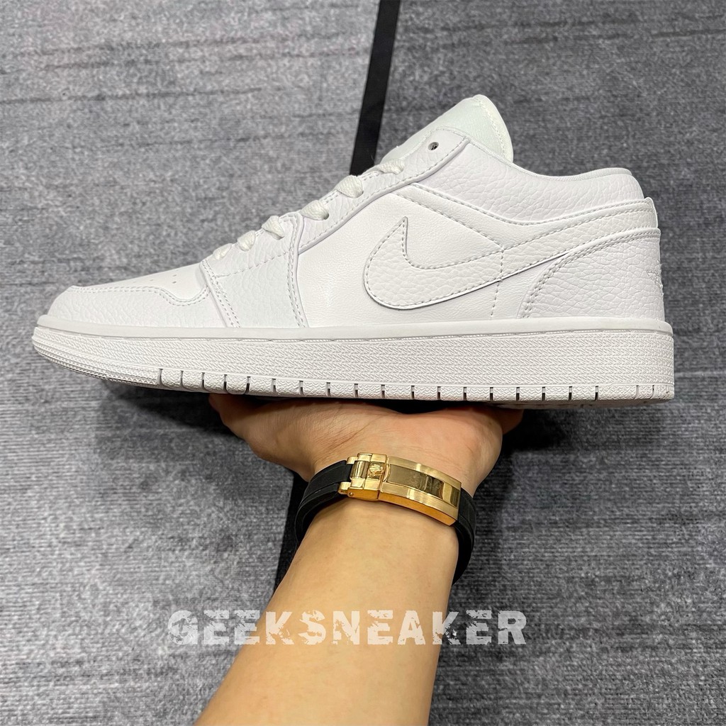 [GeekSneaker[ Giày Jordan 1 Low All WHITE | BigBuy360 - bigbuy360.vn
