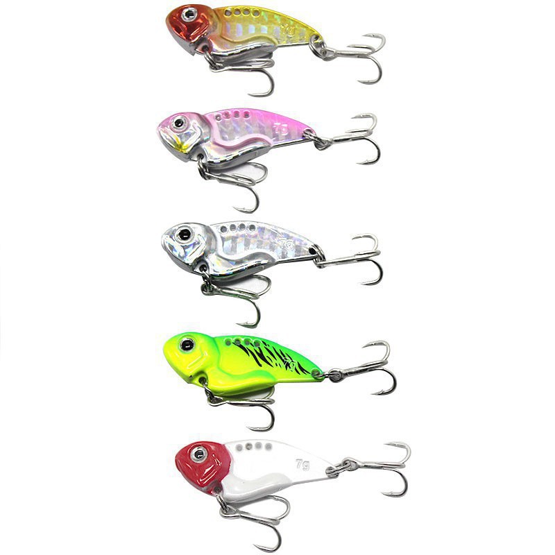 Mồi câu lure cá sắt VIB 7g,12g,14g mồi lure cá lóc, cá chẽm full lưỡi BKK mua 5 con tặng hộp đựng MOI-6