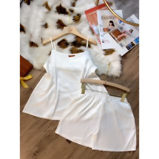 Bộ lụa gấm satin đùi cao cấp