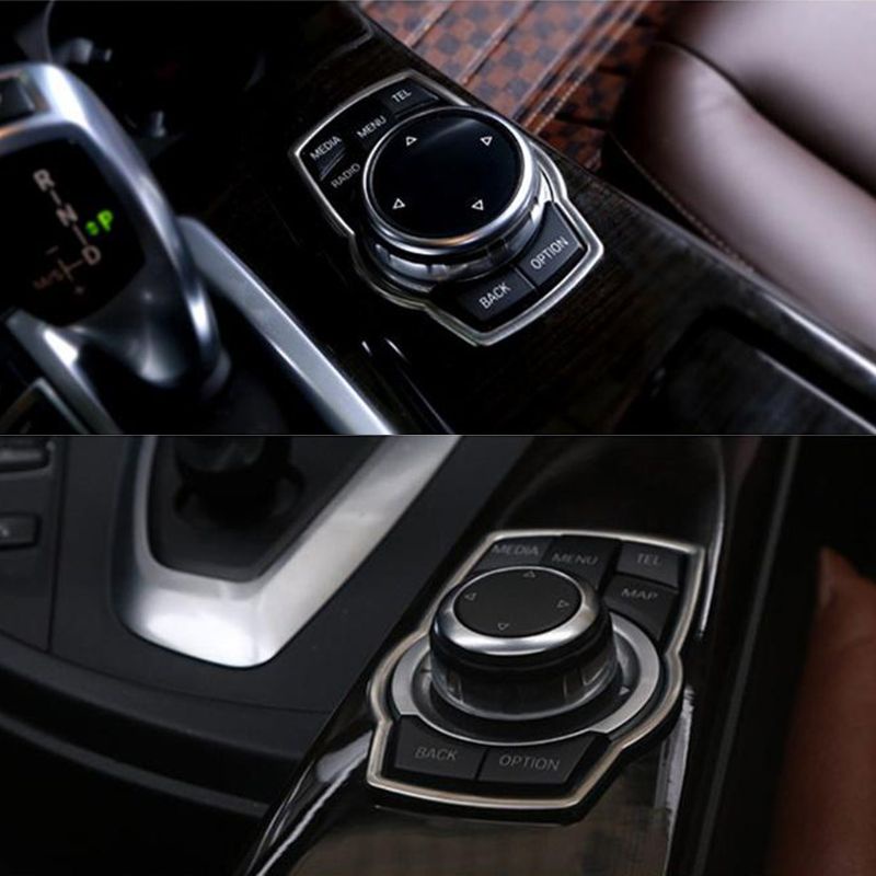 Khung Trang Trí Nút Bấm Đa Phương Tiện Cho Xe Hơi X1 X3 X5 X6 F20 F01