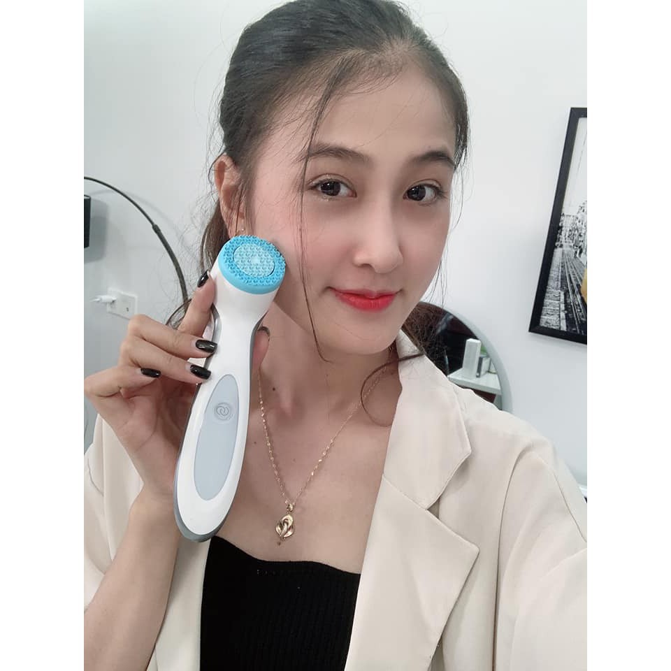 Máy Rửa Mặt LumiSpa Nuskin + Sữa rửa mặt ageLOC LumiSpa da thường - Bảo Hành 2 Năm