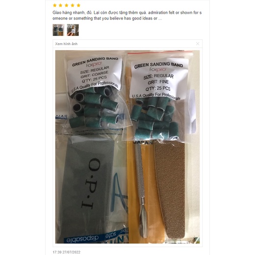 Dũa Móng Tay Dingxi Xanh- Dũa Da Bò Xanh Dũa Phá Gel Phá Bột Siêu Bền Độ Nhám 80